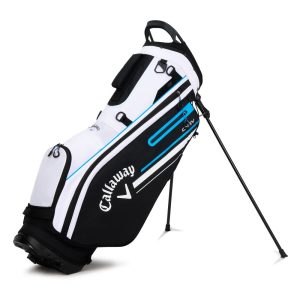 Callaway 2023 Chev Golf Stand Bag-White Black Cyan